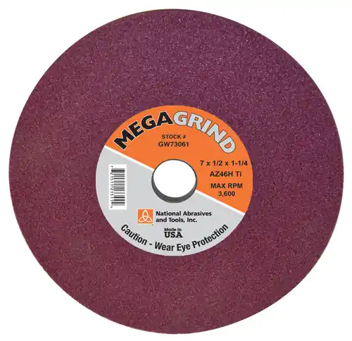 Alfa Tools GW73063 7 x 1/2 x 1-1/4 x 60J Aluminum Oxide Ruby Surface Grinding Wheel Time-Limited