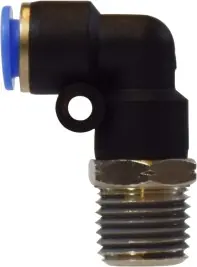 Place Order Midland Metal 20081C 90 deg Swivel Elbow, 1/4 in Tube OD x 1/8 in Male NPTF, Composite