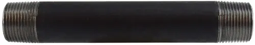 Midland Metal 59089SMLS Seamless Pipe Nipple, 3/4 in MPT x 3/4 in MPT, 5-1/2 in L, Steel, Black, SCH 80 Schedule Brand New
