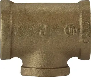 Express Delivery Midland Metal 44276 Branch Reducing Tee, 1/2 in FPT x 1/2 in FPT x 1/4 in FPT, Bronze