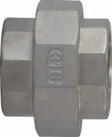 Midland Metal 62605 Union, 1 in FPT x 1 in FPT, Stainless Steel, 150 lb Free Returns