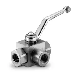 Big Sale Midland Metal GB3L32TSAE High Pressure Ball Valve, 2-1/2 in Nominal, FPT, 3-Way -Port/Way
