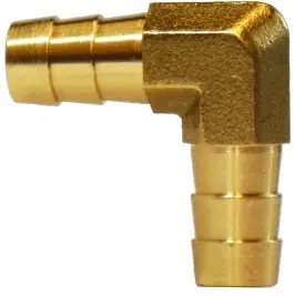 Midland Metal 32419 90 deg Elbow, 1/2 in Hose Barbed x 3/8 in FIP, Brass Next Day Delivery