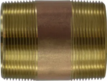 Midland Metal 40176 Seamless Pipe Nipple, 2 in MPT x 2 in MPT, 24 in, Brass Special Discount