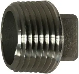 Midland Metal 62660 Cored Square Head Plug, 3 in MPT, Stainless Steel, 150 lb Latest