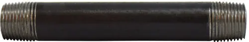 Midland Metal 59046SMLS Seamless Pipe Nipple, 3/8 in MPT x 3/8 in MPT, 4 in L, Steel, Black, SCH 80 Schedule Time-Limited