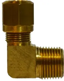 Midland Metal 38101 90 deg Elbow, 3/8 in Tube OD x 3/8 in Male NPTF, Brass Best Price