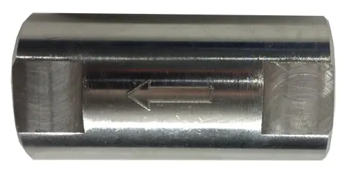 Midland Metal 949451 1-Piece Spring Check Valve, 1/4 in Nominal, FNPT x FNPT, 316 Stainless Steel Body Premium
