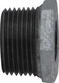 Midland Metal 64503 Reducer Hex Bushing, 1/2 in MPT x 1/8 in FPT, Iron, Galvanized Discount