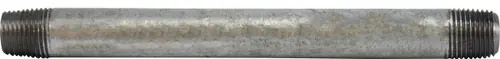 Holiday Sale Midland Metal 56007 Welded Pipe Nipple, 1/8 in MPT x 1/8 in MPT, 4 in L, Steel, Galvanized, SCH 40 Schedule