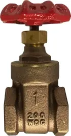 Midland Metal 940140 Gate Valve, 4 in Nominal, FIP x FIP, 200 psi WOG Pressure, 32 to 320 deg F Sale