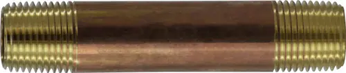 Midland Metal 40065 Seamless Pipe Nipple, 1/2 in MPT x 1/2 in MPT, 3-1/2 in, Brass Buy Today