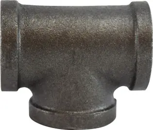 Midland Metal 65262 Pipe Tee, 6 in FPT x 6 in FPT x 6 in FPT, Iron, Black, 150 lb Reduced Price