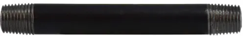 Trusted Brand Midland Metal 59031SMLS Seamless Pipe Nipple, 1/4 in MPT x 1/4 in MPT, 7 in L, Steel, Black, SCH 80 Schedule