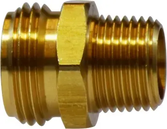 One Day Deal Midland Metal 30063S Short Straight Rigid Adapter, 3/4 in FGH x 3/4 in Male NPTF, Brass