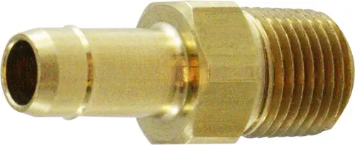 Time-Limited Midland Metal 21027 Single Mini Adapter, 1/4 in Barbed x 1/8 in MIP, Brass