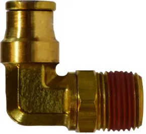 Midland Metal 691006S 90 deg Swivel Elbow, 5/8 in Tube OD x 3/8 in Male NPTF, Brass Big Sale