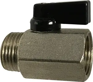 Hot Picks Midland Metal 46933 Mini Ball Valve, 1/2 in Nominal, MNPT x FNPT, 450 psi Pressure, 32 to 176 deg F