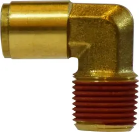 Top Rated Midland Metal 20064 90 deg Fixed Elbow, 1/2 in Tube OD x 1/2 in Male NPTF, Brass
