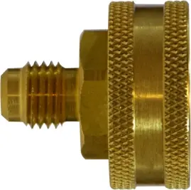 Hassle-Free Returns Midland Metal 30052 Straight Swivel Adapter, 1/4 in Male Flared x 3/4 in FGH, Brass