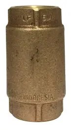 Place Order Midland Metal 944431LF Check Valve, 3/4 in Nominal, FIP x FIP, Brass Body, Import