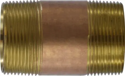 Midland Metal 40150 Seamless Pipe Nipple, 1-1/2 in MPT x 1-1/2 in MPT, 7 in, Brass Budget