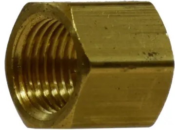 Midland Metal 28080 Pipe Cap, 1 in FNPTF x 1 in FNPTF, 1.13 in, Brass Markdown