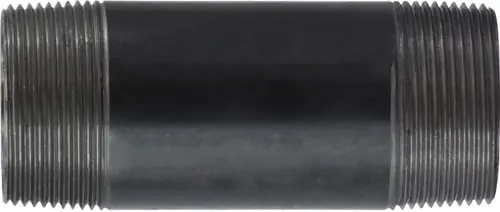 Certified Midland Metal 57148 Welded Pipe Nipple, 1-1/2 in MPT x 1-1/2 in MPT, 5-1/2 in L, Steel, Black, SCH 40 Schedule