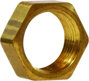 Midland Metal 18100 Bulkhead Nut, 1/2 in Compression, Brass Time-Limited