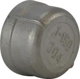 Today Only Midland Metal 63476 Cap, 1-1/4 in FPT, Stainless Steel, 150 lb