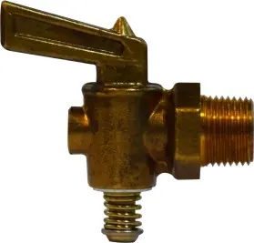 Clearance Midland Metal 46072 Drain Cock, 3/8 in Nominal Pipe, MIP, Brass Body