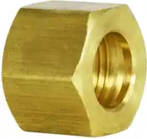 Midland Metal 18037 Hex Nut, 3/8 in Compression, Brass Cheap
