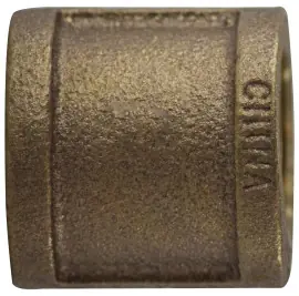 Midland Metal 44415 Coupling, 1 in FPT x 1 in FPT, Bronze Fan Favorite