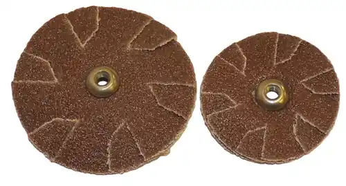 Clearance Alfa Tools LD300060 3" x 60 Grit Aluminum Oxide Overlap Slotted Disc, 100 Pack
