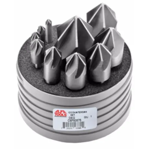 Alfa Tools C6F50574 8 pc 6 Flute Countersinks 82° Set Cheap