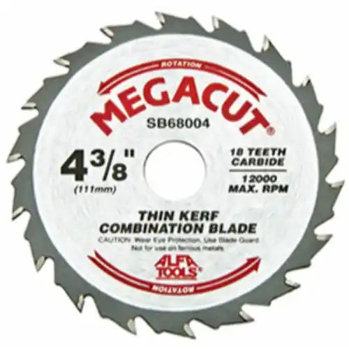 Final Sale Alfa Tools SB68004 4-3/8" x 18T Combined Carbide Tipped Saw Blade