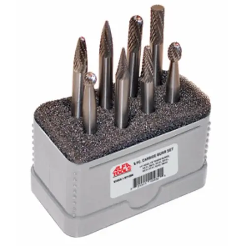 Best Choice Alfa Tools B71289A 10 pc Burr Set 1/8" Head 1/8" Shank