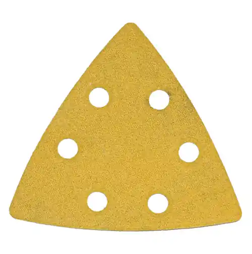Factory Price Alfa Tools VTGF1220 220G Hook & Loop Fein Triangles Gold Paper, 50 Pack