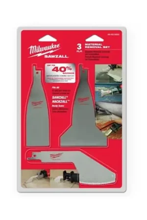 Affordable Milwaukee Tool 49-22-5403 3PC Material Removal SAWZALL Blade Set