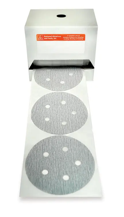 Alfa Tools PLSW51200 5" x 0 120Gpsa Paper Disc, Silicon Carbide White 100/Kiss Cut Roll Place Order
