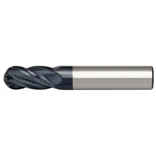 Popular Alfa Tools HPSCB60671AL 1/8 x 1/8 4 Flute Single End Ball High Performance Altin Carbide Mill