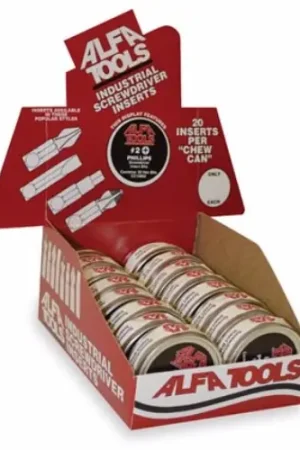 Alfa Tools CC15803D 20 pc 2 Phillips Chew Can Display Get Yours