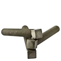 One Day Deal 3/8"-16 x 2" Square Head Set Screws, Flat Point, Plain Finish, Coarse (UNC), Case Hardened, Qty 100