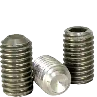 10-24 x 1/4" Socket Set Screws, Cup Point, 316 Stainless Steel, Coarse (UNC), Qty 100 Professional Grade