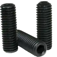 2-64 x 3/32" Socket Set Screws, Cup Point, Thermal Black Oxide, Fine (UNF), Alloy Steel, Qty 100 Flash Sale