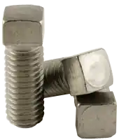 Hot Picks 3/8"-16 x 2" Square Head Set Screws, Cup Point, 18-8 Stainless Steel, Coarse (UNC), Case Hardened, Qty 100