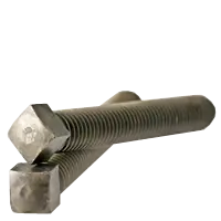 Reduced Price 3/4"-10 x 5" Square Head Set Screws, 1/2 Dog Point, Plain Finish, Coarse (UNC), Case Hardened, Qty 25