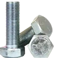 Luxury 3/8"-16 x 7 1/2" Hex Cap Screws, Grade 5, Zinc Cr+3, Partial Thread, Coarse (UNC), Medium Carbon Steel, Qty 5