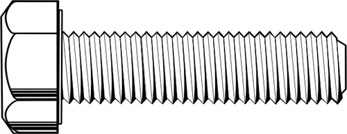 Hot Picks M8-1.25 x 20mm Hex Cap Screws, Metric Class 10.9, Plain Finish, Full Thread, Coarse (UNC), Alloy Steel, DIN 933 / ISO 4017, Qty 100