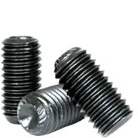 Fan Favorite 5-40 x 5/8" Socket Set Screws, Knurled Cup Point, Thermal Black Oxide, Coarse (UNC), Alloy Steel, Qty 100